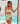 Kenny Flowers Watercolor Swim womens green and pink flamingo high waist bikini bottom