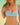 Kenny Flowers Watercolors Swim womens carolina blue stretch underwire V bikini top