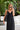 Kenny Flowers womens solid black linen maxi beach dress