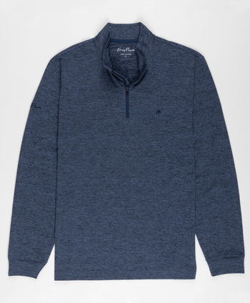 Kenny Flowers the pacific chill heathered navy long sleeve quarter zip