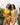 Kenny Flowers Watercolors Swim womens textured luxe crinkle stretch yellow sporty bikini top