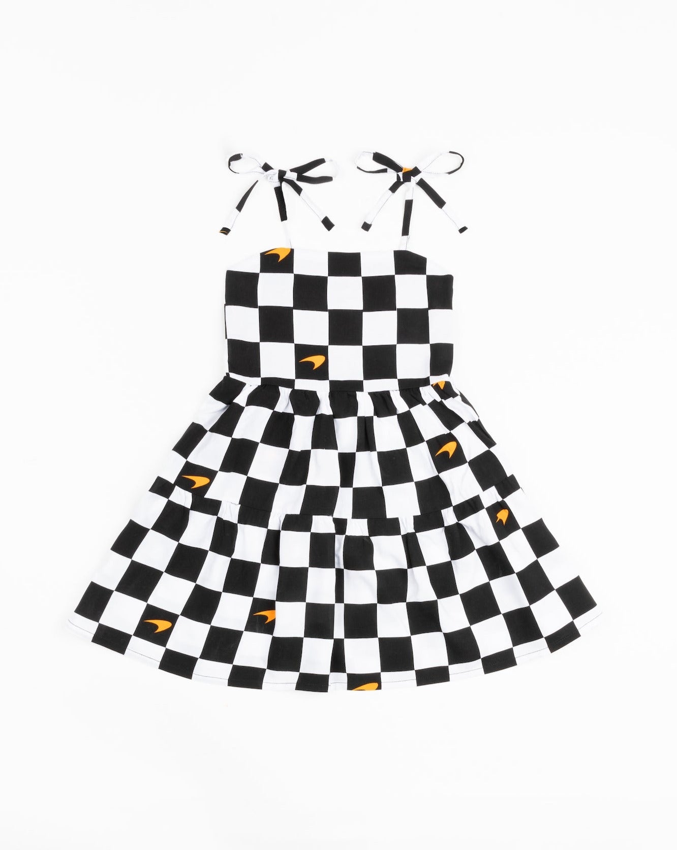 Kenny Flowers x McLaren Formula 1 Team - The Sand Prix Girls Checkered Flag Resort Dress Kenny Flowers x McLaren Formula 1 Team - The Sand Prix Girls Checkered Flag Resort Dress
