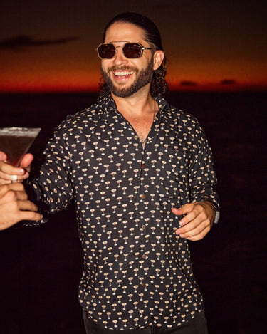 Black The Buzz Around Town - Long Sleeve Shirt