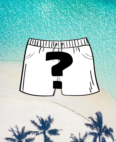 Light Gray Mystery Swim Trunks