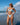 Kenny Flowers Watercolors Swim The Ischia blue mosaic womens sporty bikini bottom