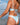 Kenny Flowers Watercolors Swim The Ischia blue mosaic womens sporty bikini bottom