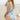 Light Gray The Charleston - Pearled Ruffle One Piece