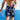 Navy floral mens swim trunks by Kenny Flowers