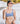 The Hamptons - Navy Striped Sporty Bikini Top