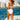 Dark Slate Gray The Santorini - White Floral Jacquard High Waist Bikini Bottom
