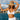 Gray The Santorini - White Floral Jacquard Underwire Bikini Top