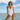 Light Steel Blue The Santorini - White Floral Jacquard Underwire One Piece