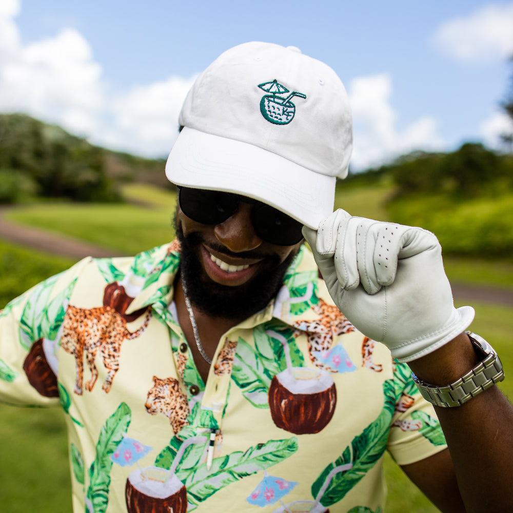 Embroidered Golf Hats | The Coconut Cap Dad Hat by Kenny Flowers