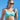 Cornflower Blue The Aruba - Luxe Crinkle Stretch Sporty Top
