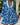 Kenny Flowers womens blue honu long sleeve tiered tunic mini dress in collaboration with Mauna Kea
