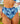 Kenny Flowers Watercolors Swim womens blue honu high waist bikini bottom in collaboration with Mauna Kea