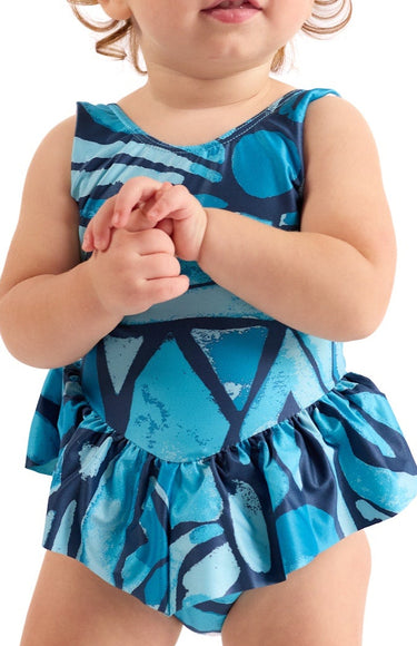 The Desert Island – Full Moon - Girls Ruffle One Piece with Tutu Swimsuit UPF 50+