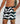 Kenny Flowers mens black and white wavy stripe uluwatu swim trunks