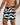 Kenny Flowers mens black and white wavy stripe uluwatu swim trunks