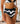 Kenny Flowers watercolor swim womens uluwatu black and white wavy stripe high waist bikini bottom