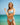 Kenny Flowers Watercolors Swim womens carolina blue stretch underwire V bikini top
