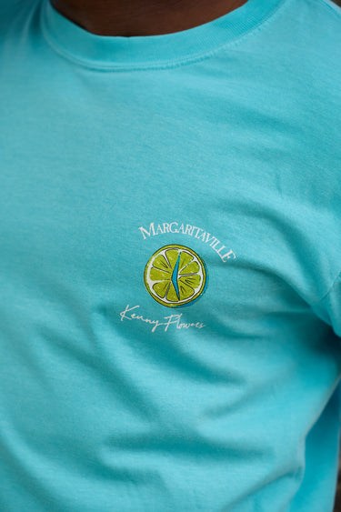 Margaritaville by Kenny Flowers – It's 5 O'Clock Somewhere - Teal Tee Shirt