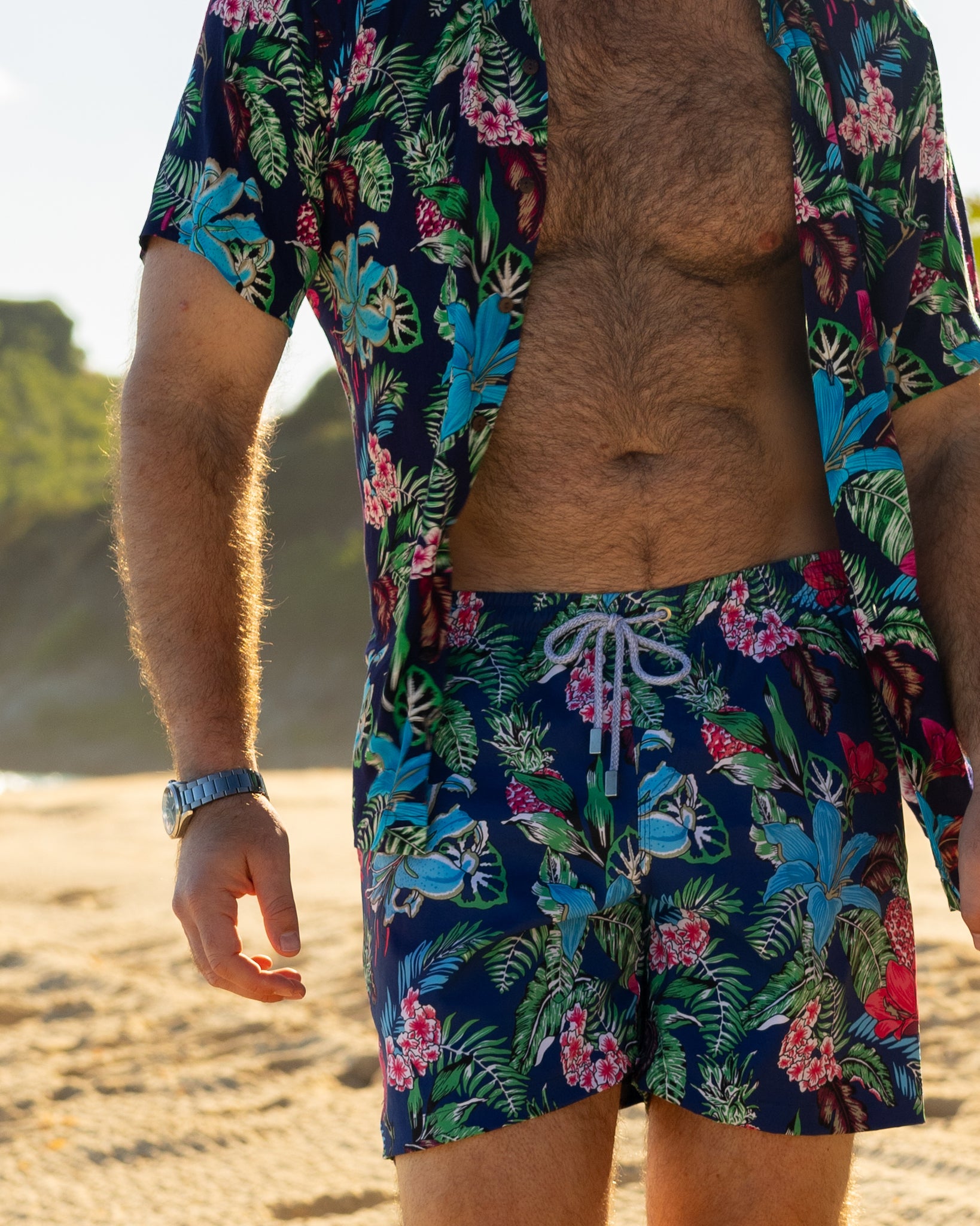 Flower Hour Swim Trunks