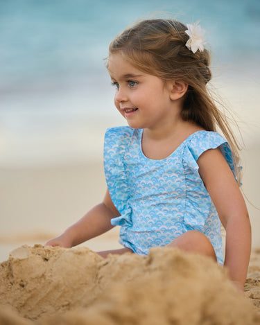 The Anguilla - Mini - Girls Ruffle One Piece UPF 50+