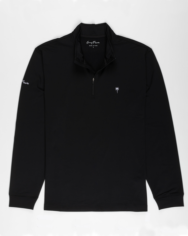 Kenny Flowers mens and womens long sleeve black quarter zip