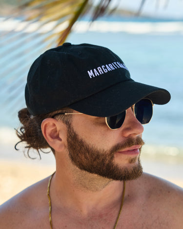 Margaritaville - Black Dad Hat - Margaritaville by Kenny Flowers Embroidered Cap