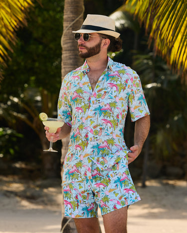 Margaritaville by Kenny Flowers – Welcome to Margaritaville - Ocean Blue – Swim Trunks