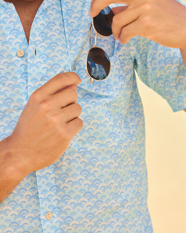 The Upscale - Short Sleeve Slim Fit Cotton Shirt