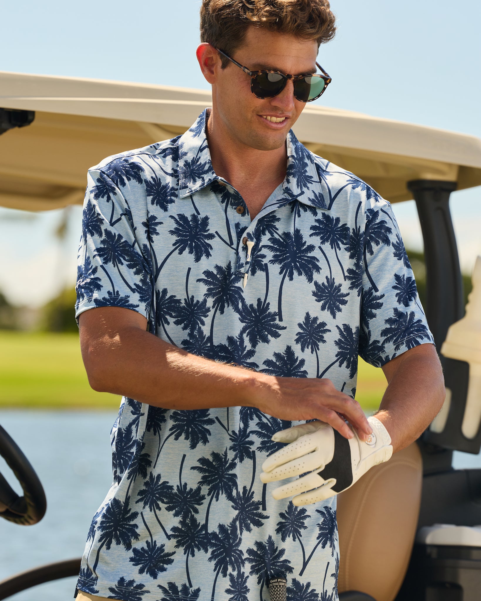 Palmera Heathered Golf Shirt