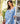 Kenny Flowers womens south of france blue silky pajama robe