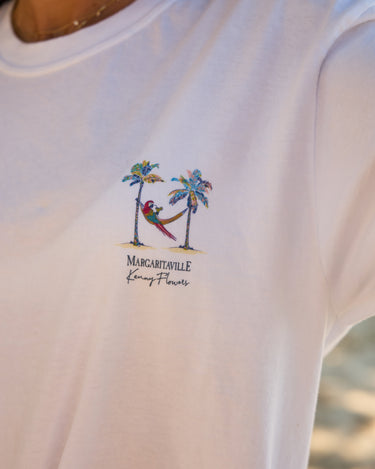 Margaritaville by Kenny Flowers – Welcome to Margaritaville - White Tee Shirt