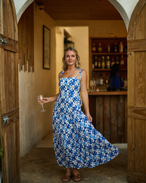 The Greece - Resort Dress Blue / M