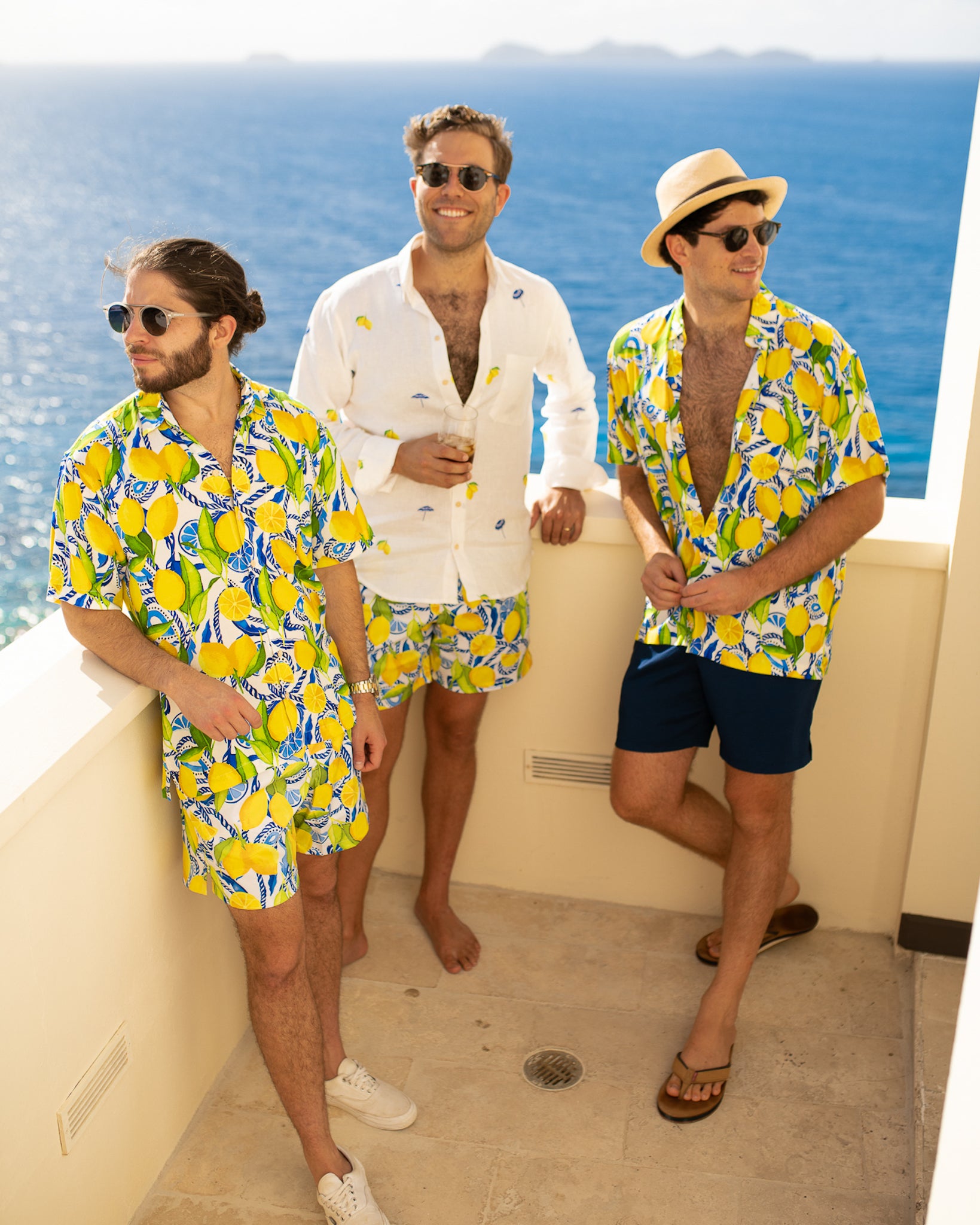 The Bossitano Short Sleeve Lemon Print Shirt by Kenny Flowers