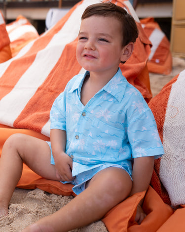 Margaritaville by Kenny Flowers – The Calm Before The Storm - Boys Hawaiian Shirt