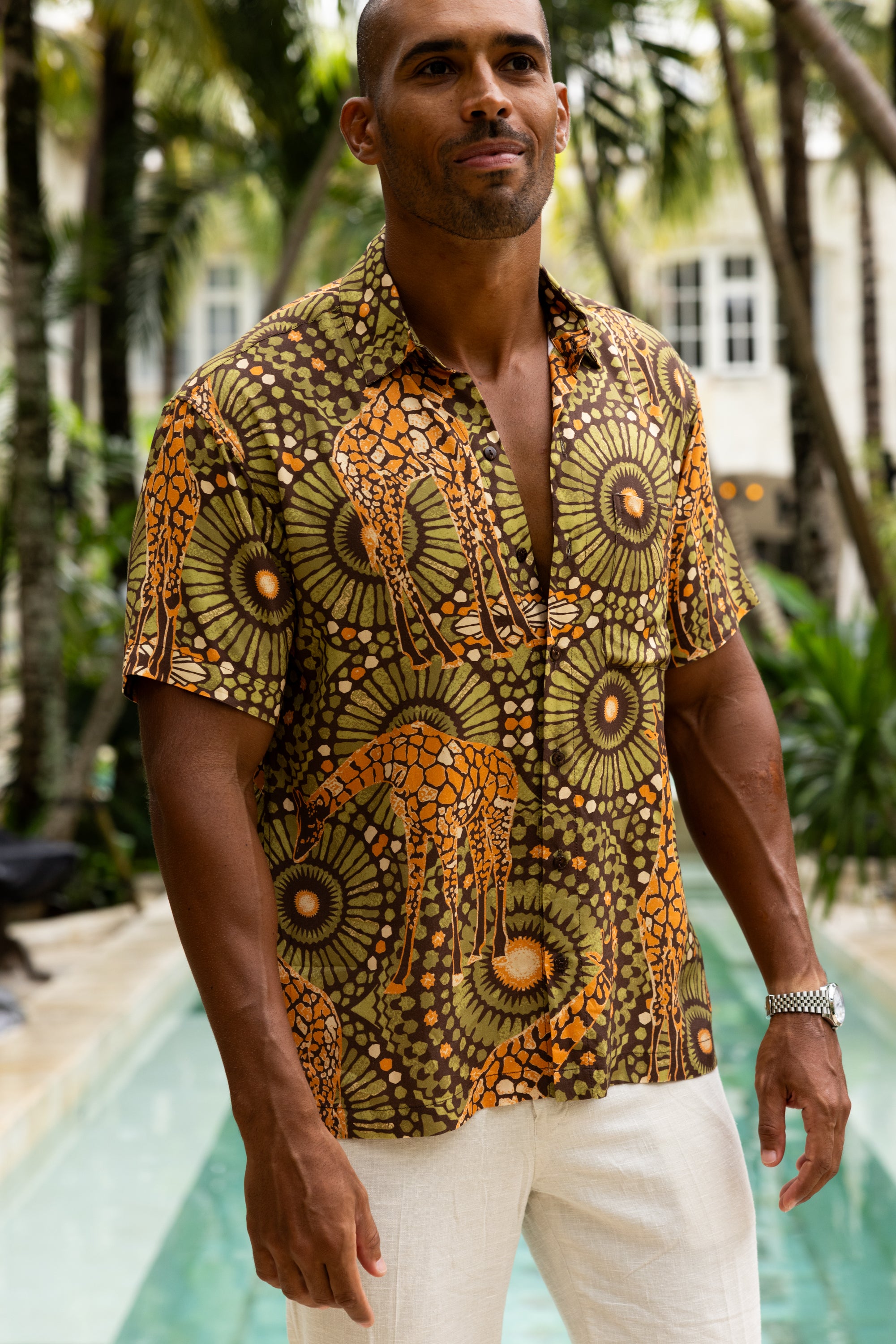african dress shirt Men's Clothing - Splendor Of Africa Embodying the essence of royalty with its name derived from the Yoruba language Blue Yellow Plus Size African