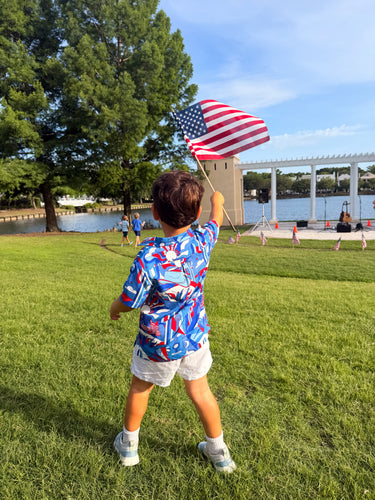 The Americana - Boys Hawaiian Shirt