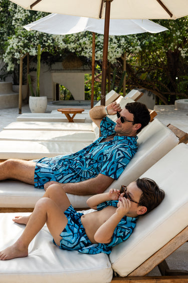 The Desert Island – Full Moon - Boys Hawaiian Shirt