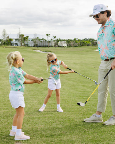 Kenny Flowers kids country club hawaii short sleeve golf polo matching family golf