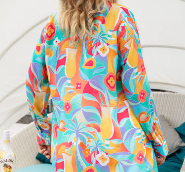 Kenny Flowers x Malibu Collab - The Colada - Women’s Long Sleeve Resort Shirt