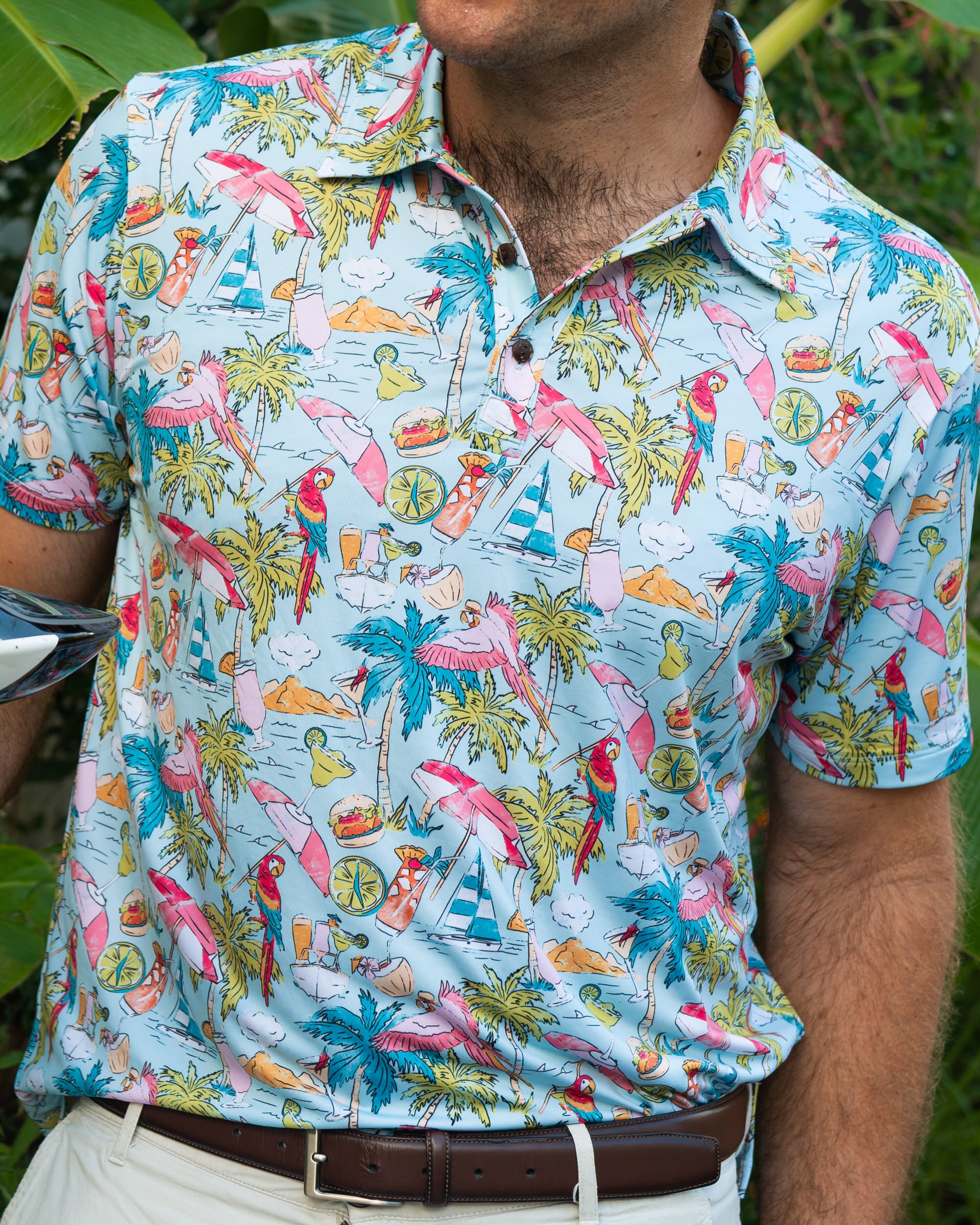Margaritaville – Cheeseburger Par adise Golf Shirt