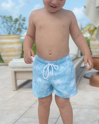 Margaritaville by Kenny Flowers – The Calm Before The Storm - Boys Swim Trunks UPF 50+