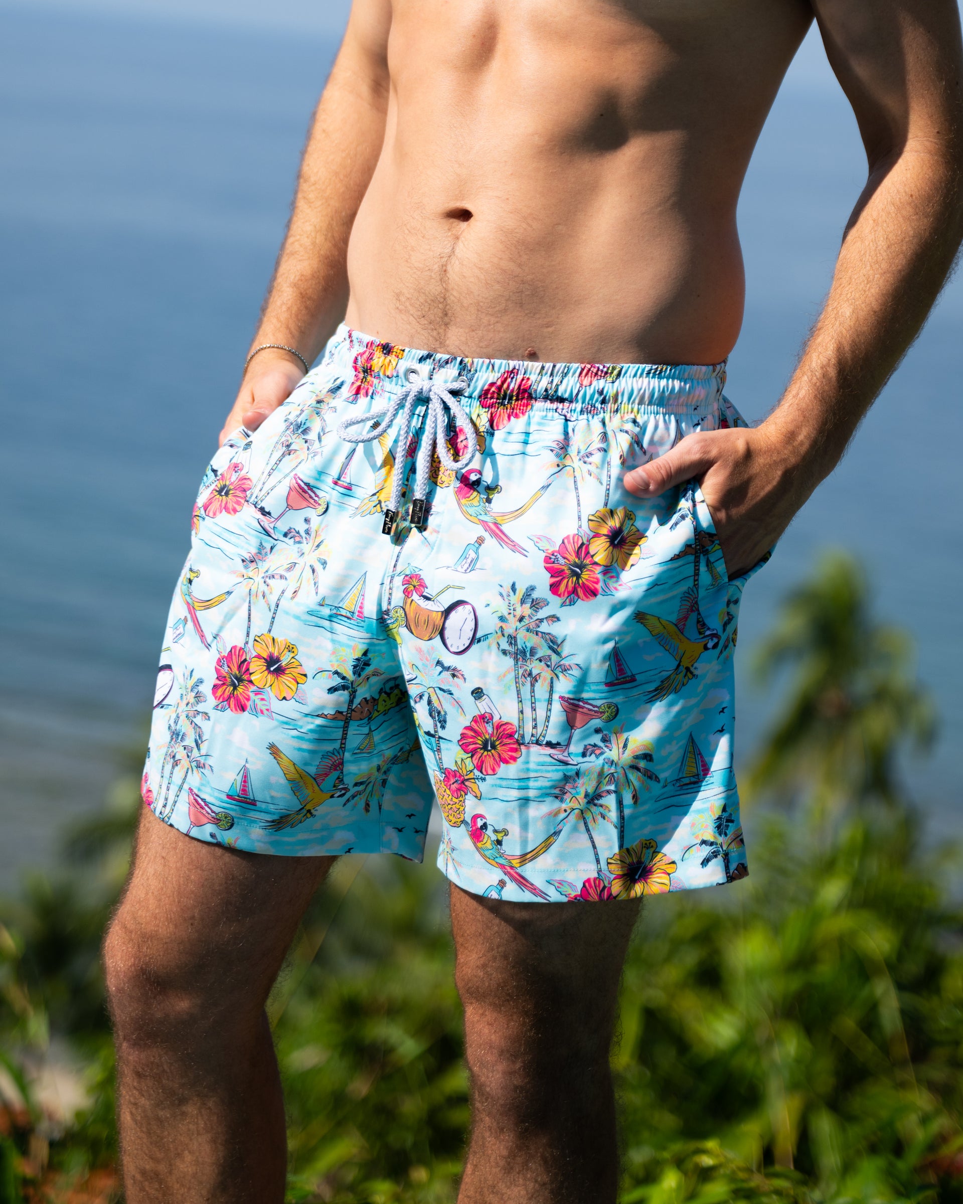 Margaritaville – Wastin Away Again – Swim Trunks