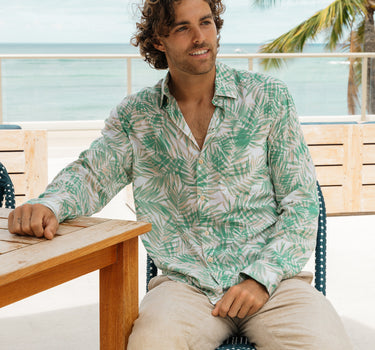 The Red Moon Shine by Kenny Flowers | Mens Hawaiian Shirt Red / S