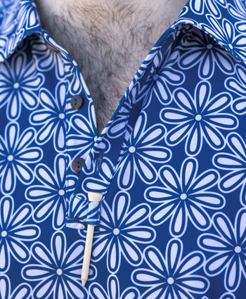 The Todos Santos - Blue Golf Shirt