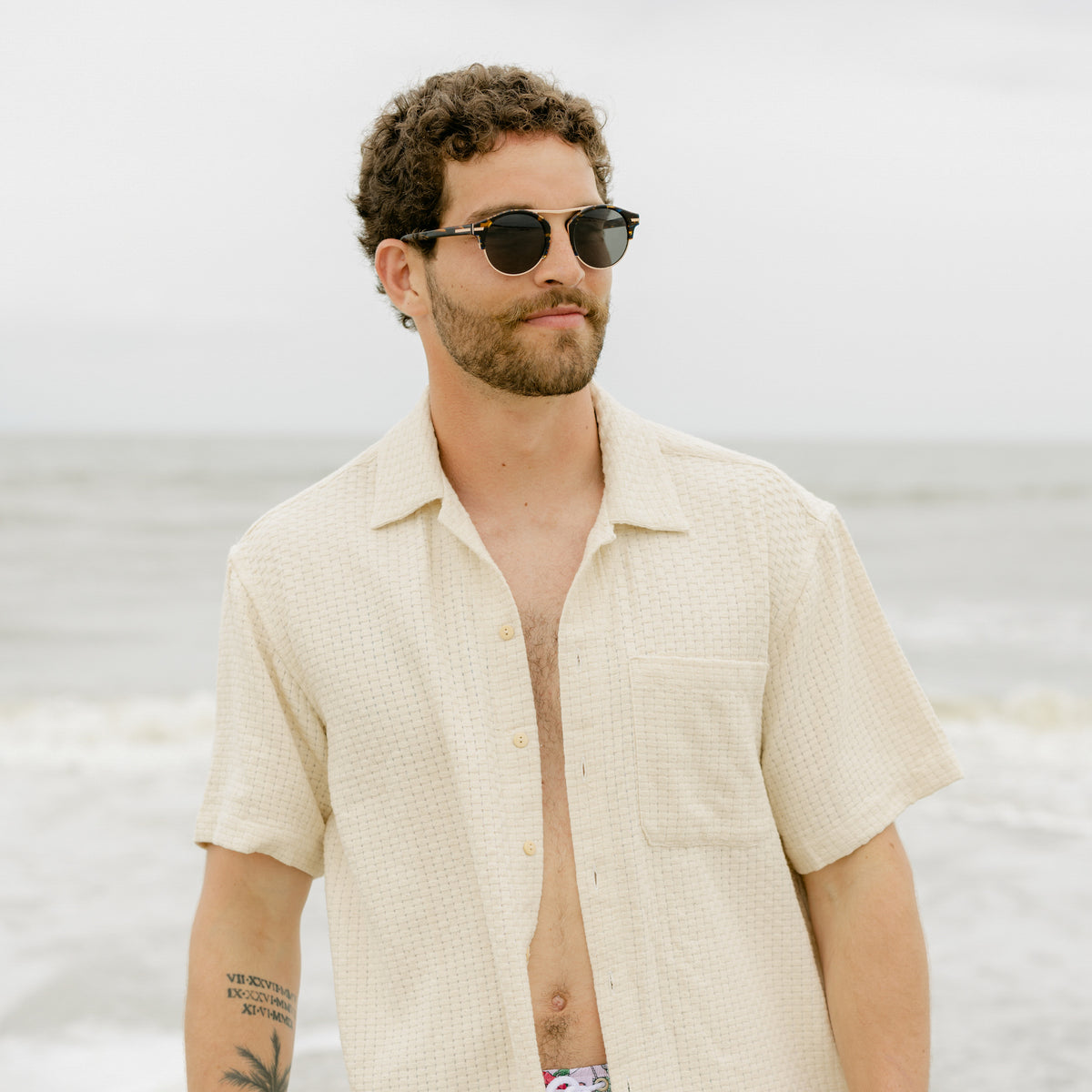 Thatch Me If You Can Camp Collar Short Sleeve Shirt
