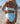 Kenny Flowers Watercolors Swim The Ischia blue mosaic womens high waist bikini bottom